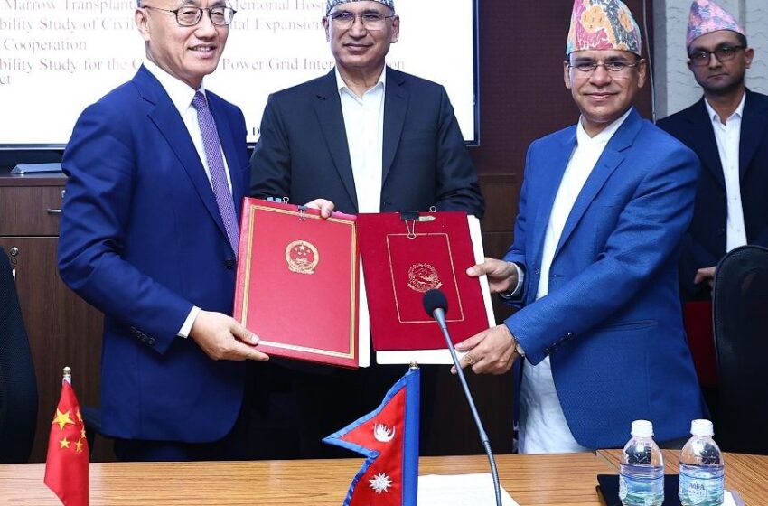  अर्थमन्त्री पौडेल र चीनको सिड्का अध्यक्ष सियाओदोङ्गबीच भेटवार्ता, ४ वटा परियोजनाको समझदारी पत्रमा हस्ताक्षर