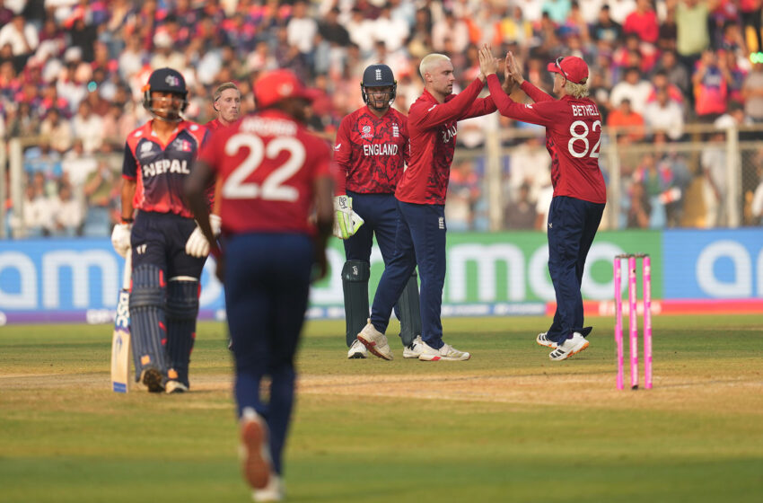  टी–२० विश्वकप : कडा टक्कर दिए पनि इंग्ल्याण्डविरुद्ध नेपाल पराजित