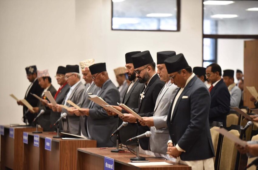 प्रतिनिधिसभाका नवनिर्वाचित सांसदहरूको सपथ ग्रहण सम्पन्न